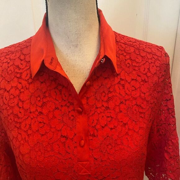 Banana Republic lace red dress, S - Picture 2 of 8